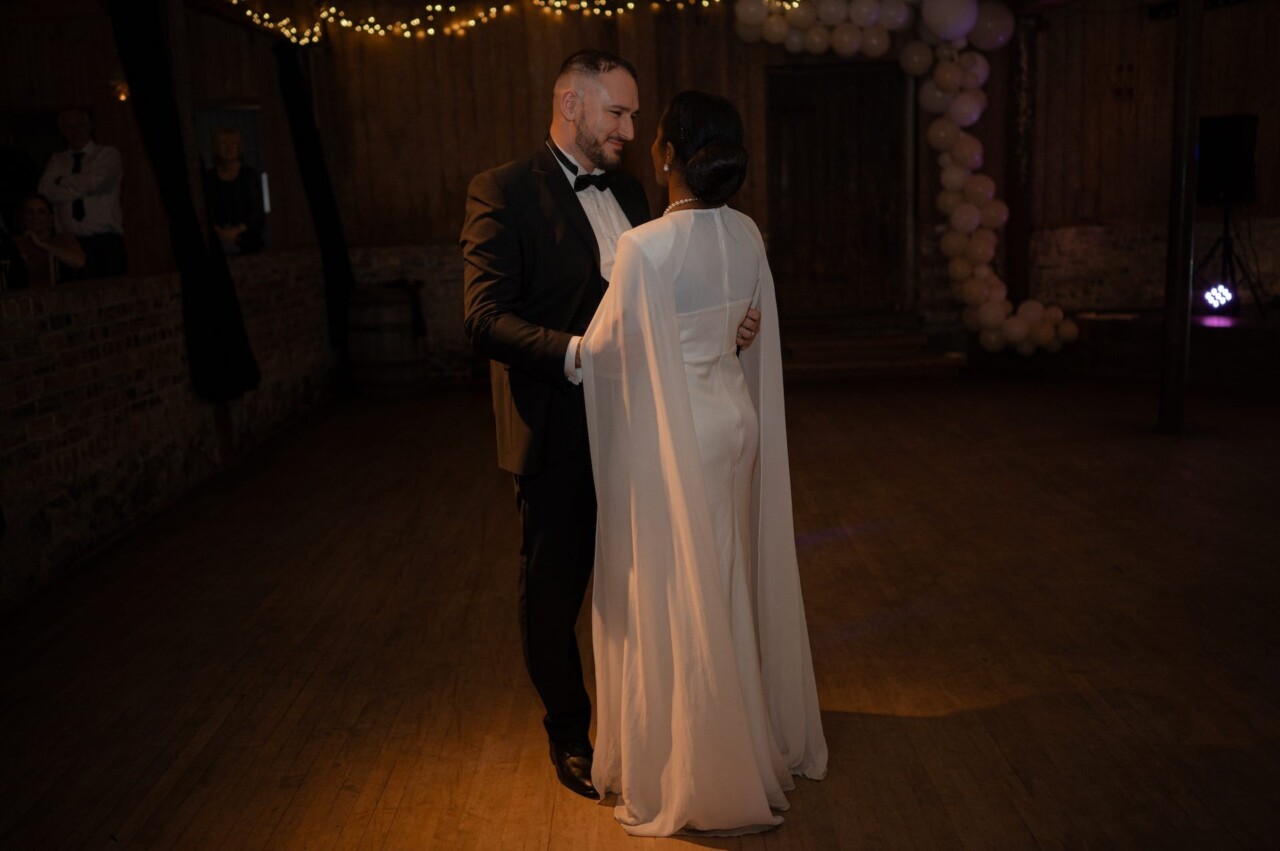 The Byre at Inchyra Wedding Venue 112 Rustic barn wedding first Dance