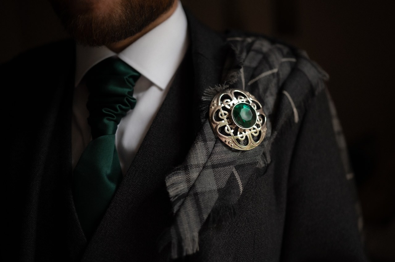 A Loch an Eilein Intimate Wedding 2 Scottish Wedding Kilt Detail