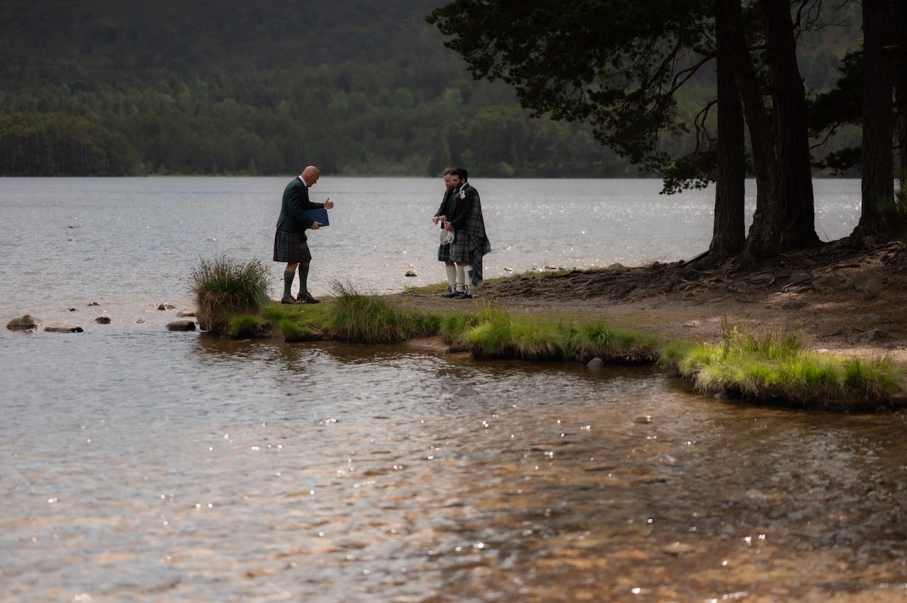 A Loch an Eilein Intimate Wedding 6 Loch an Eilein Ceremony Spot