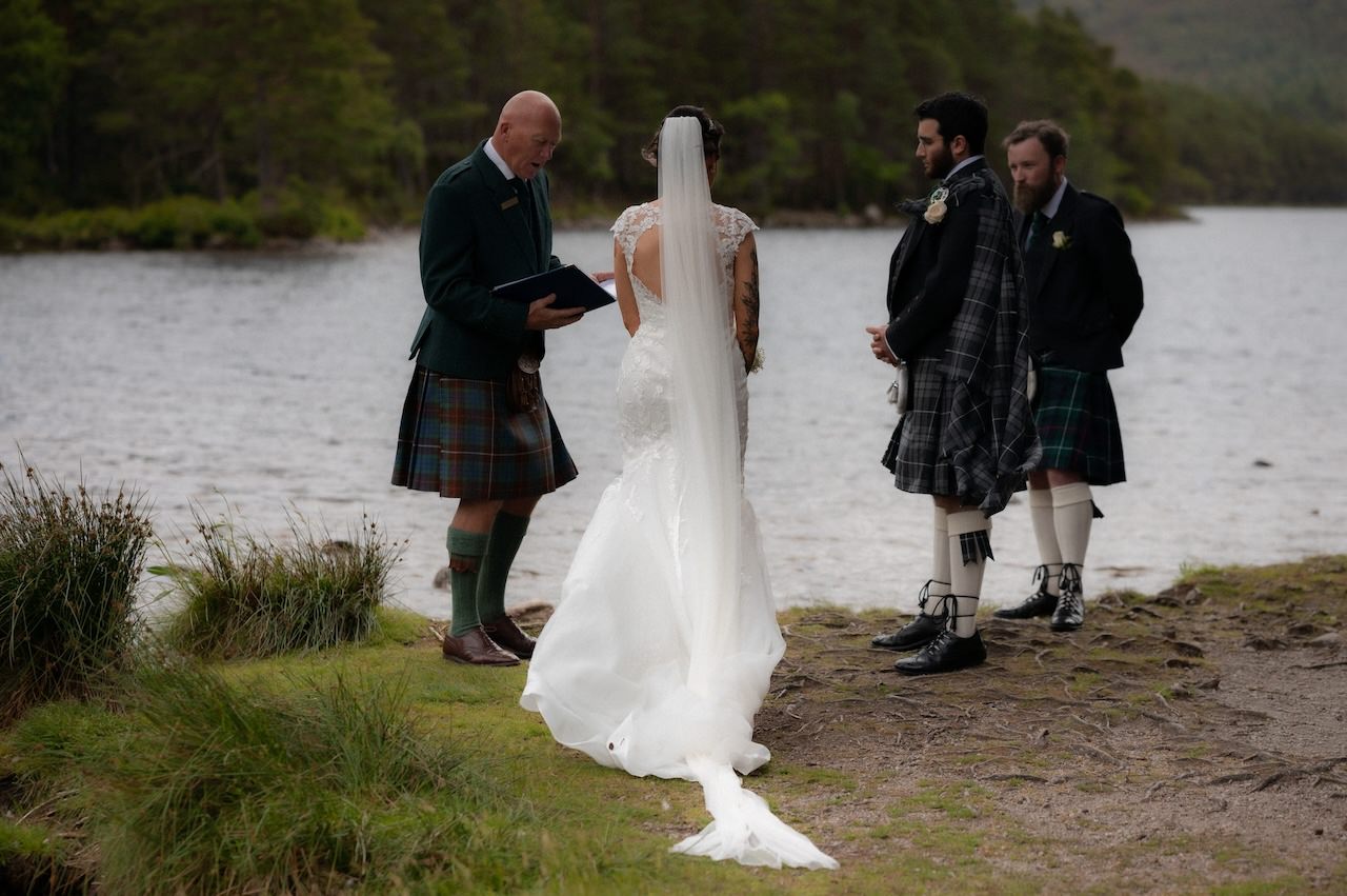A Loch an Eilein Intimate Wedding 7 Scottish Highlands Outdoor Wedding