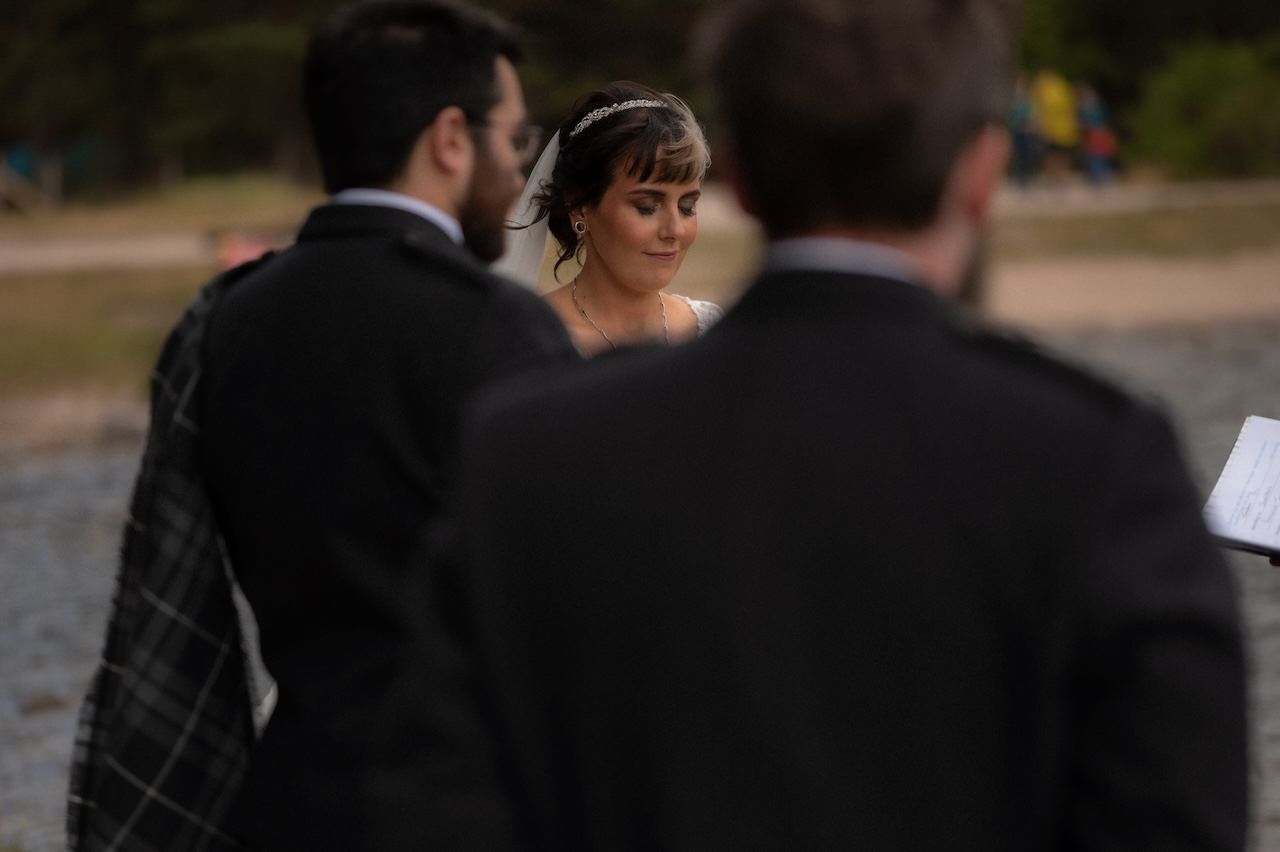A Loch an Eilein Intimate Wedding 8 Outdoor Wedding Ceremony Loch an Eilein