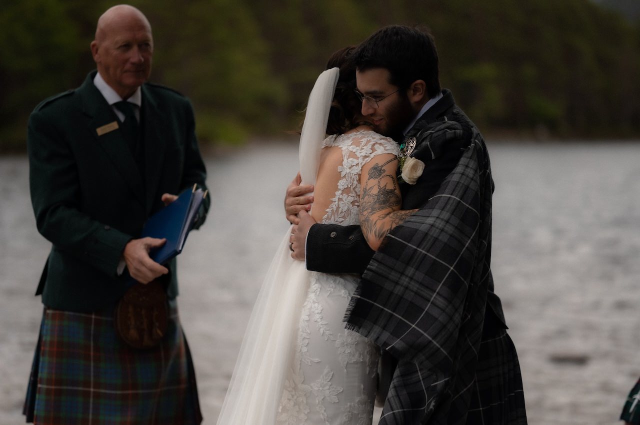 A Loch an Eilein Intimate Wedding 12 Loch an Eilein Wedding Ceremony