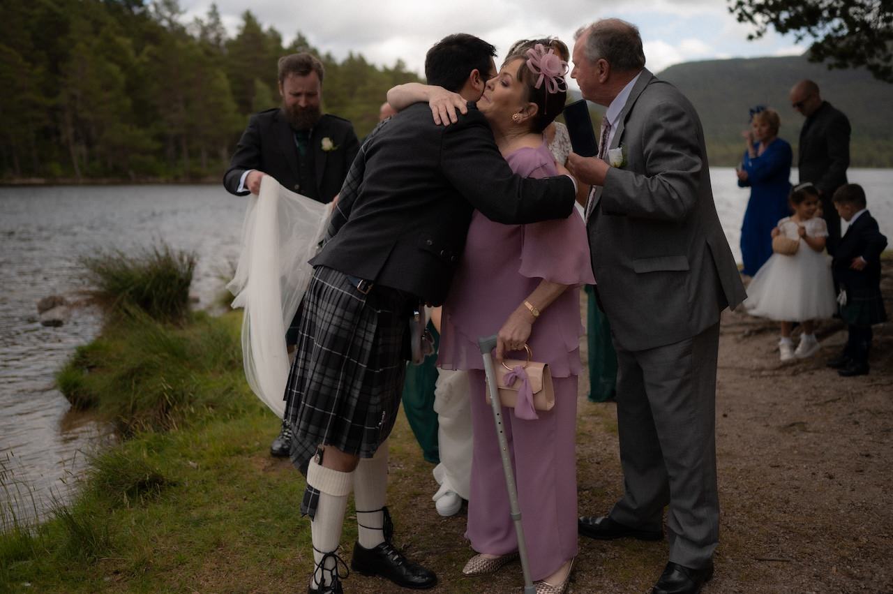 A Loch an Eilein Intimate Wedding 13 Loch an Eilein Wedding Ceremony