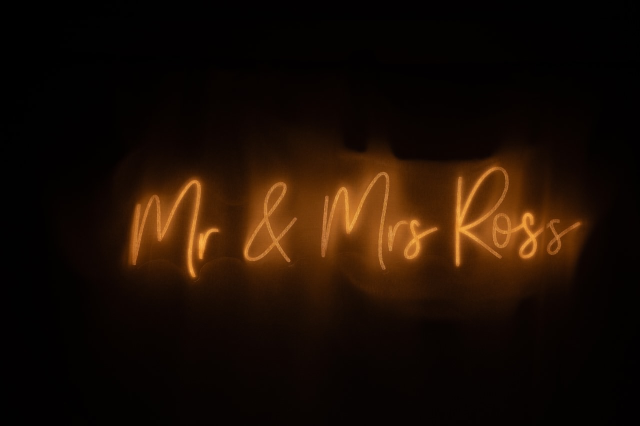 The Big Fat Scottish Wedding in Highlands 37 Wedding Neon Light Inspiration Wedding Photography