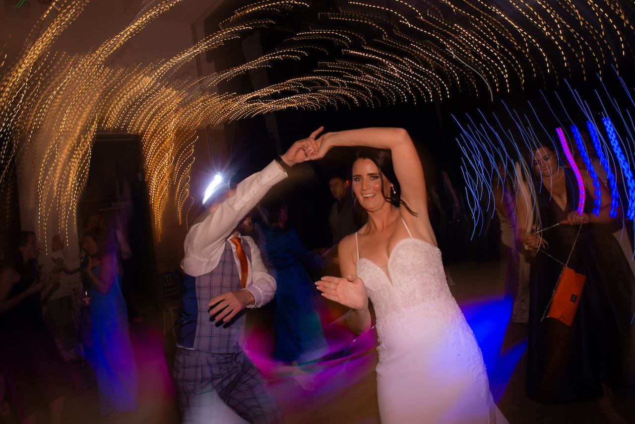 The Big Fat Scottish Wedding in Highlands 41 Fun Wedding Night Dance Photography