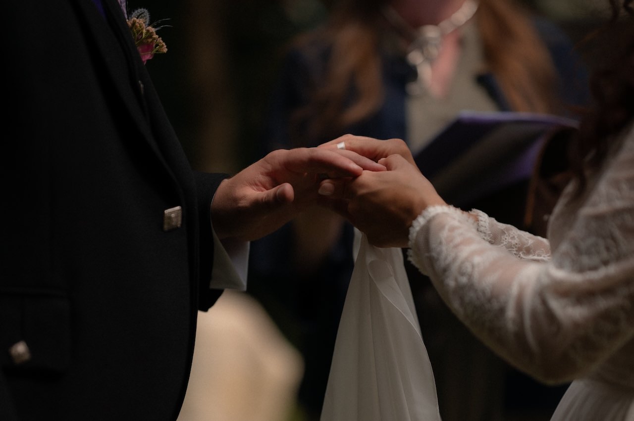 Budget Friendly City Wedding in Glasgow 3 Hidden Gardens Glasgow Wedding Ceremony