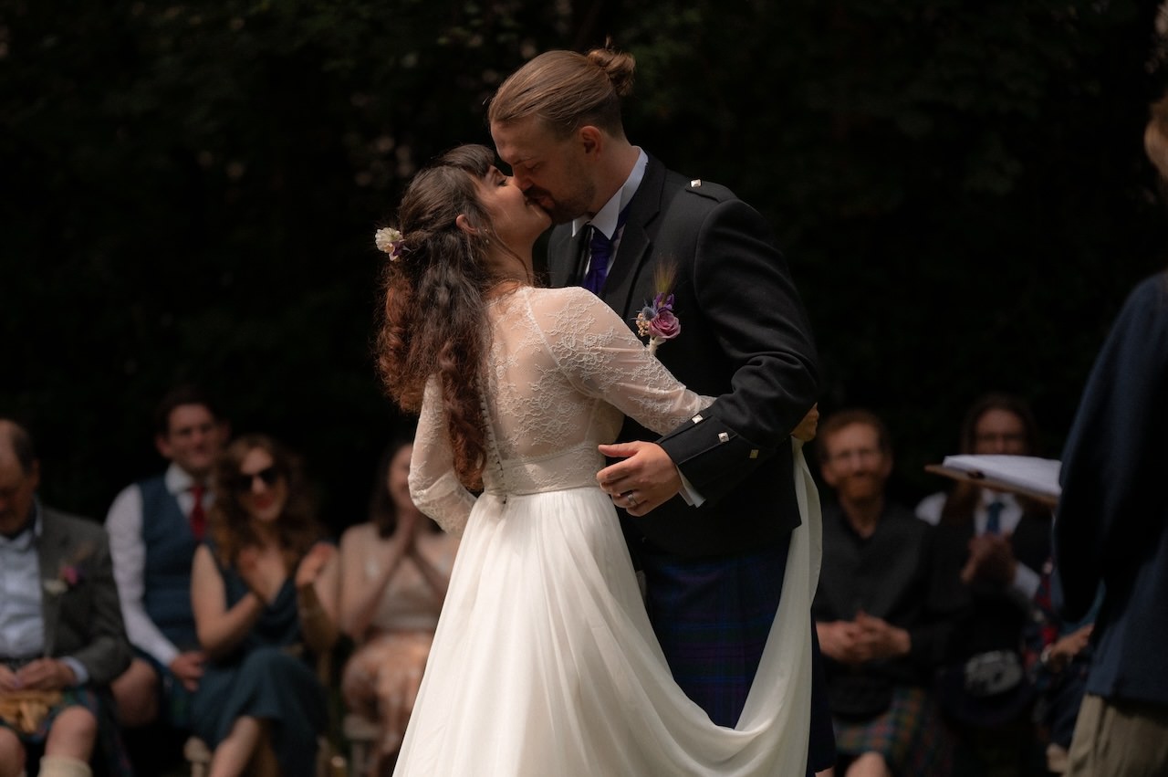 Budget Friendly City Wedding in Glasgow 4 Hidden Gardens Glasgow Wedding Ceremony