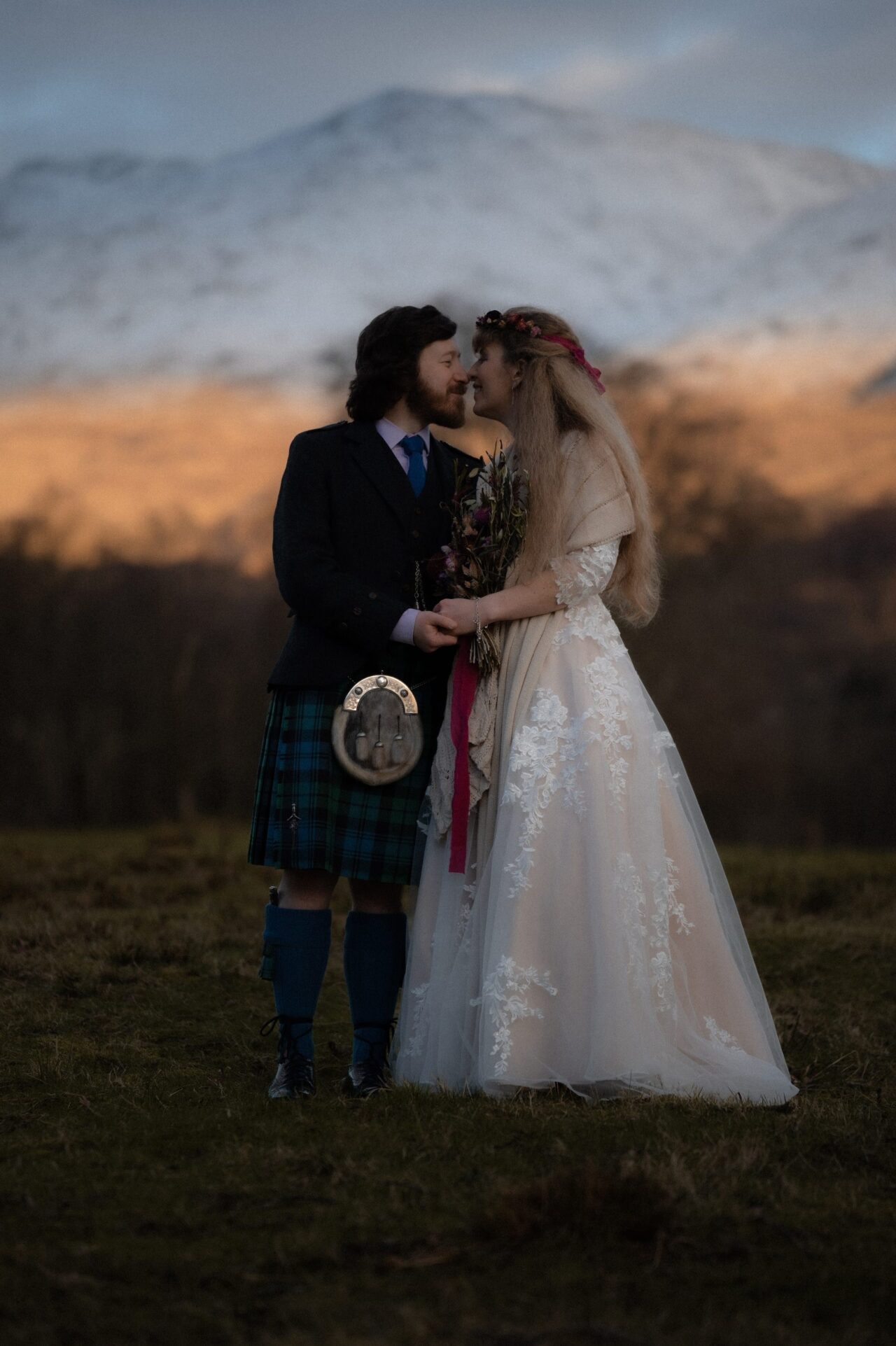 Intimate Winter Wedding in the Highlands