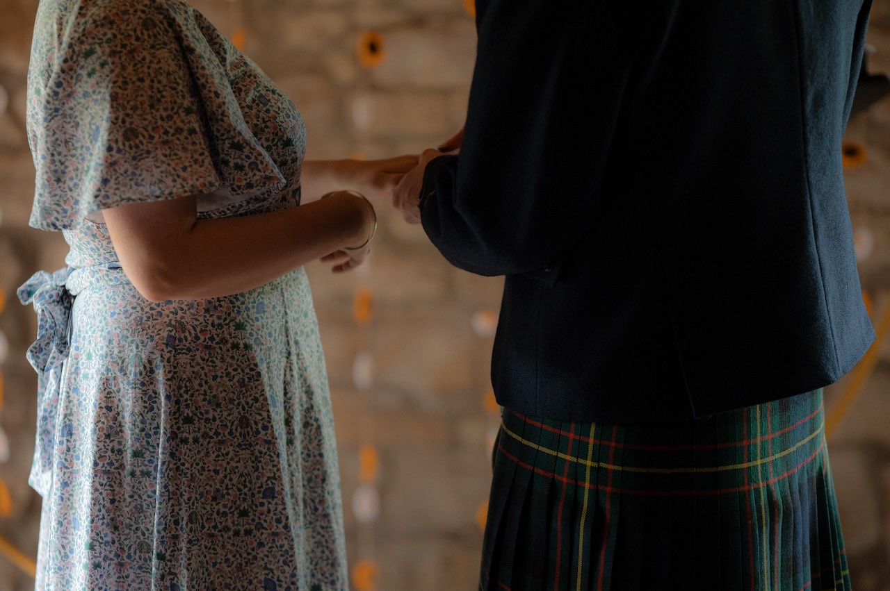 Harburn Barn Wedding Ceremony