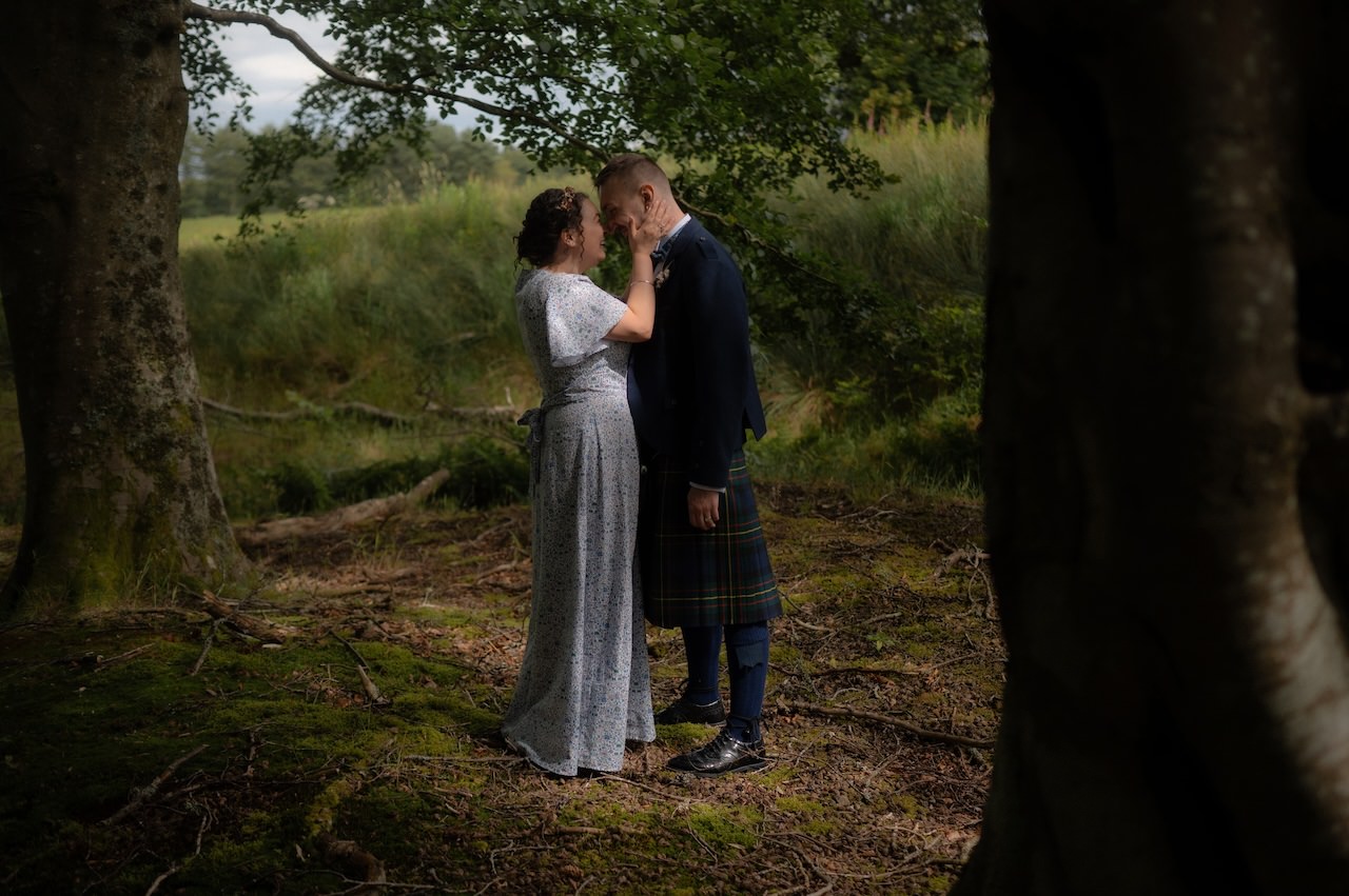 Harburn Barn Bride And Groom Portraits