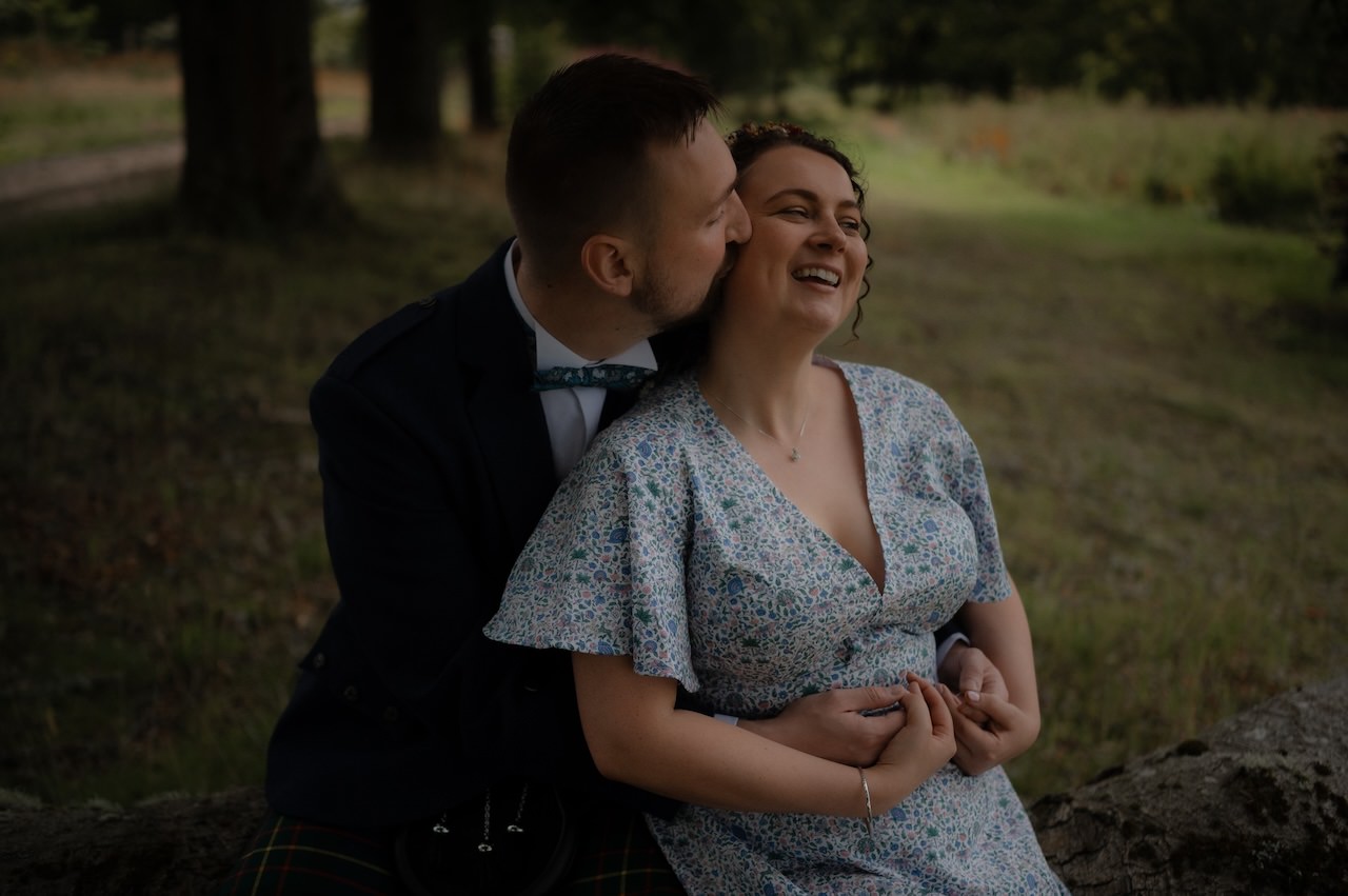 Harburn Barn Bride And Groom Portraits