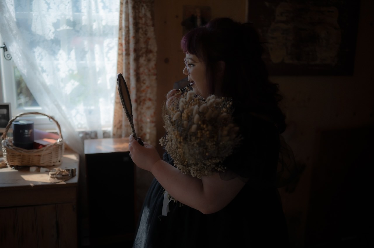 Gothic Elopement Wedding in the Highlands - Ivy & Daniel 3 St Mary's The Sitooterie Goth Inspired Wedding