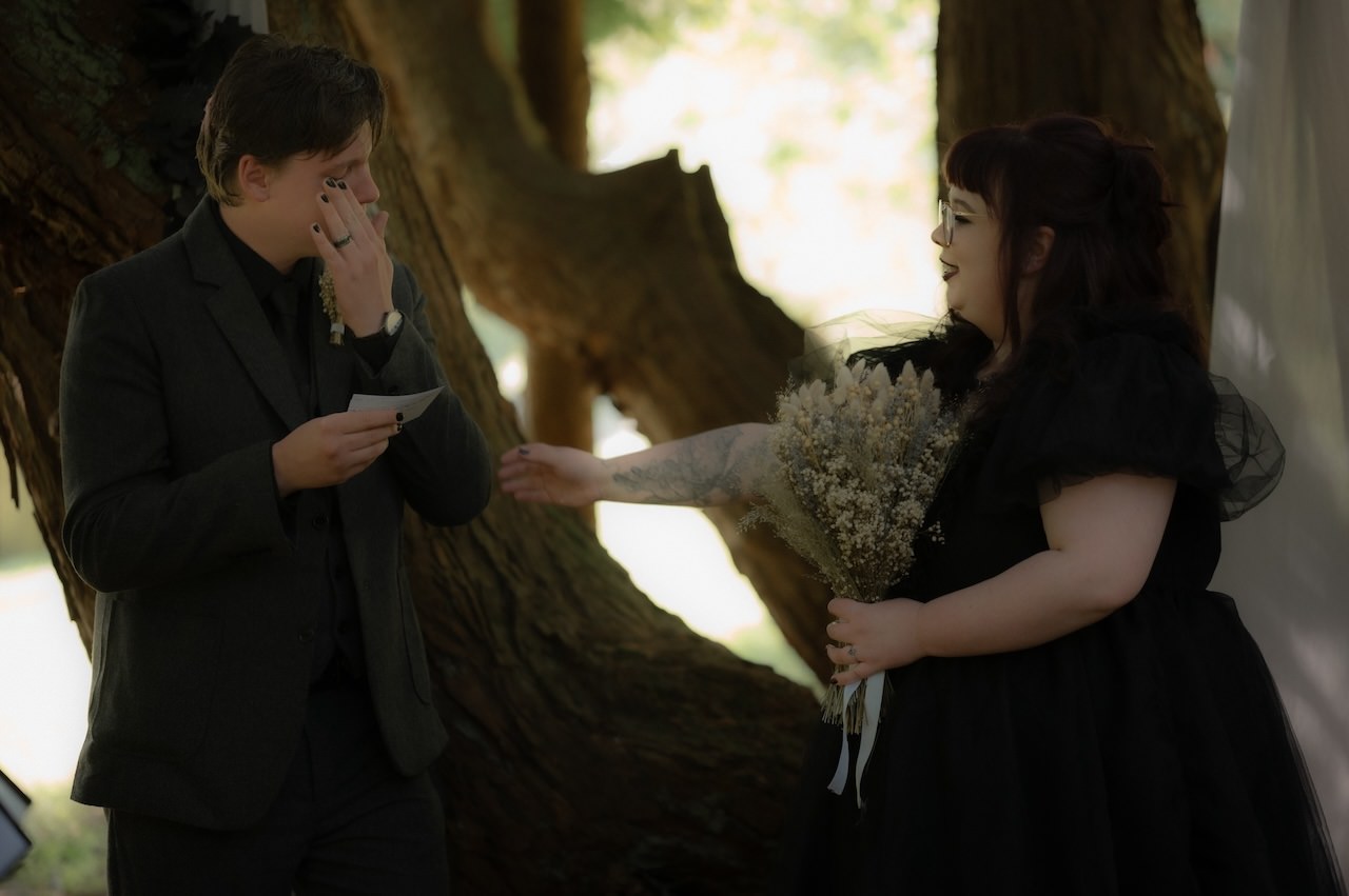 Gothic Elopement Wedding in the Highlands - Ivy & Daniel 17 Gothic Elopement St Mary's Wedding Space