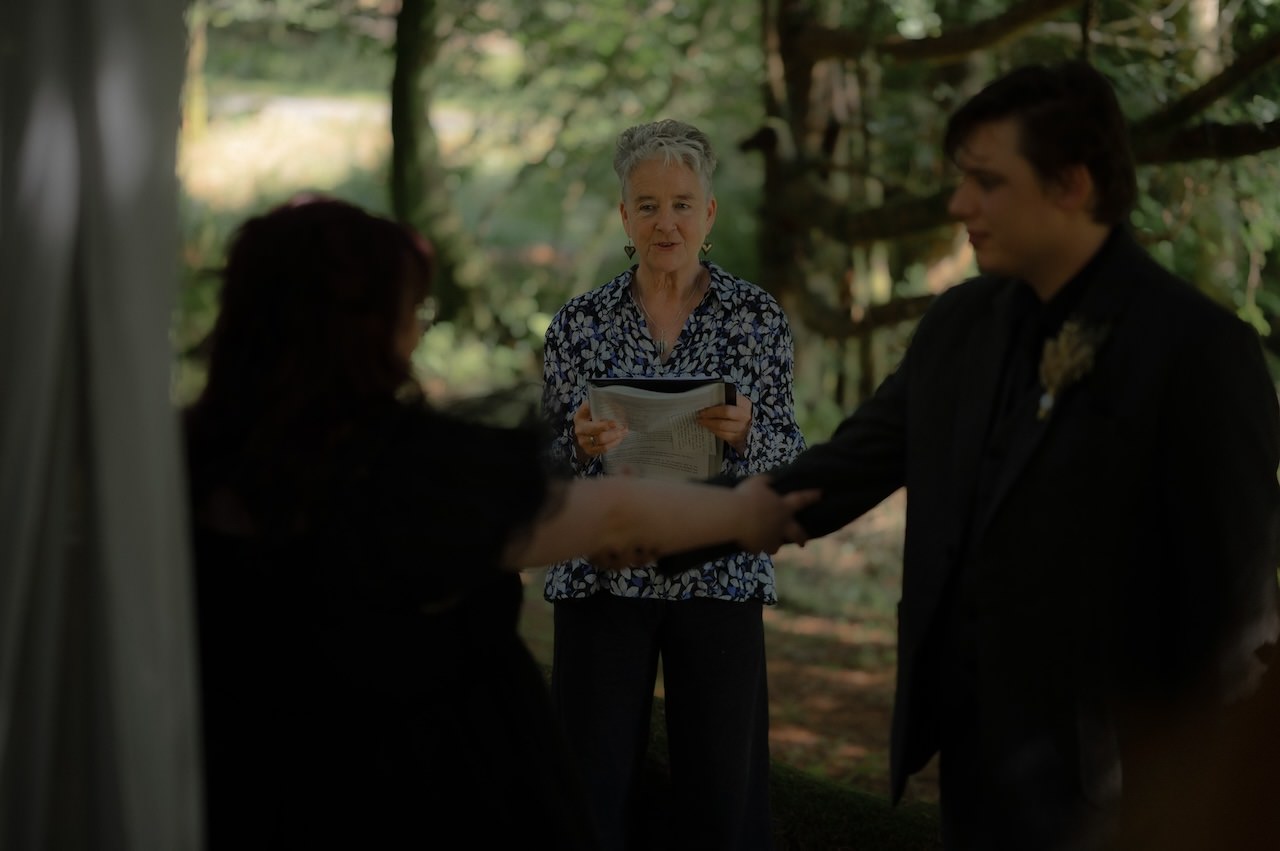 Gothic Elopement Wedding in the Highlands - Ivy & Daniel 23 Woodland Elopement Wedding in Scotland