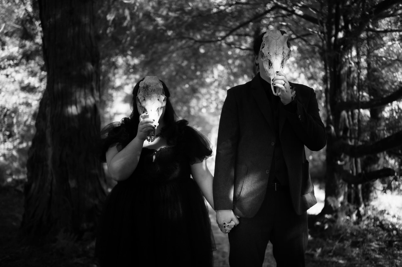 Gothic Elopement Wedding in the Highlands - Ivy & Daniel 28 St Mary's Wedding Space Goth Elopement in Highlands