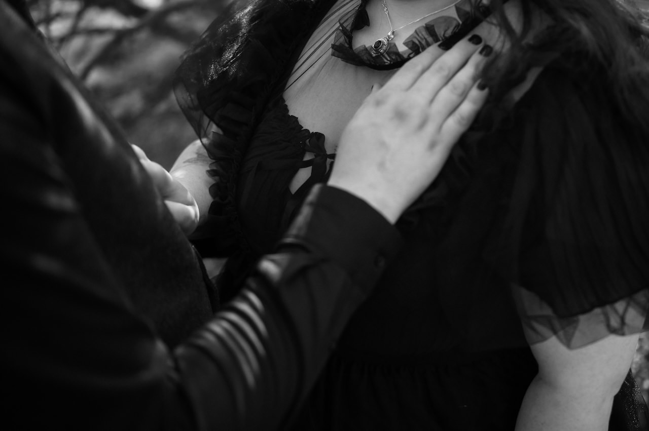 Gothic Elopement Wedding in the Highlands - Ivy & Daniel 32 St Mary's Wedding Space Goth Elopement in Highlands