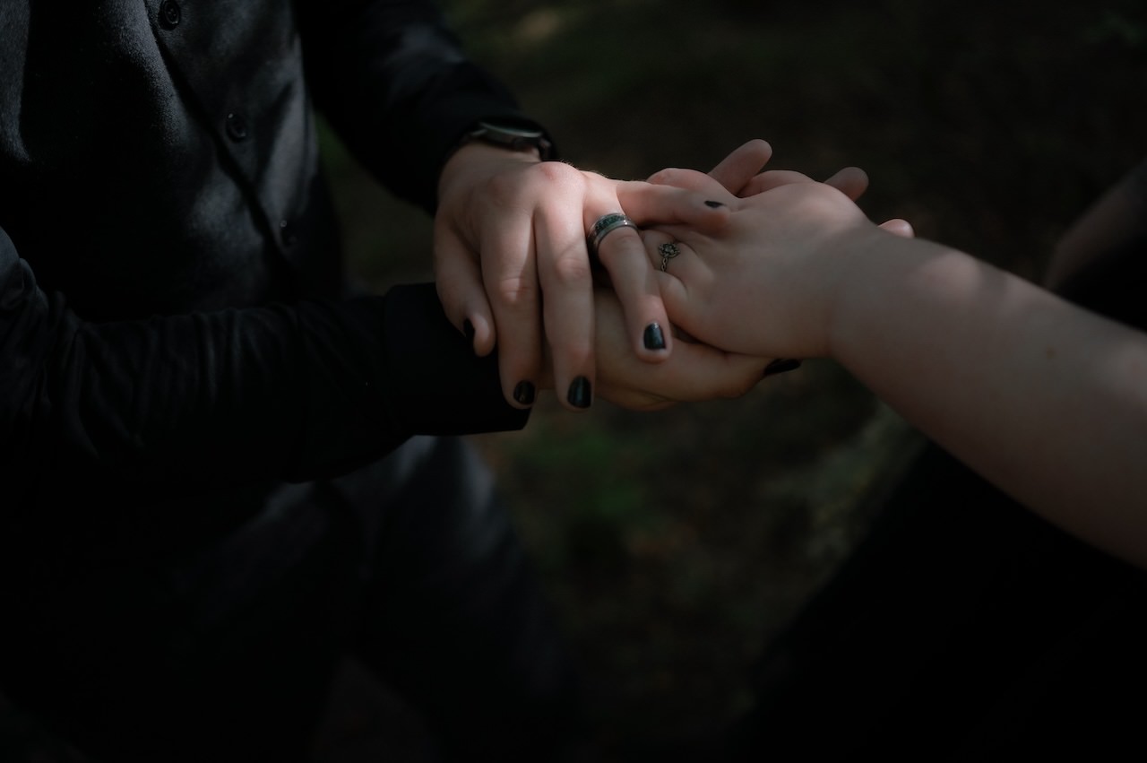 Gothic Elopement Wedding in the Highlands - Ivy & Daniel 33 St Mary's Wedding Space Goth Elopement in Highlands