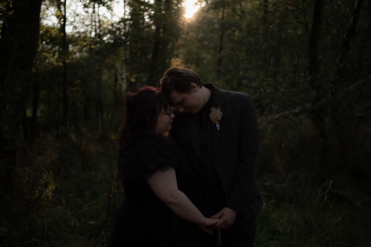 Gothic Elopement Wedding in the Highlands - Ivy & Daniel 41 Highland Goth style Elopement