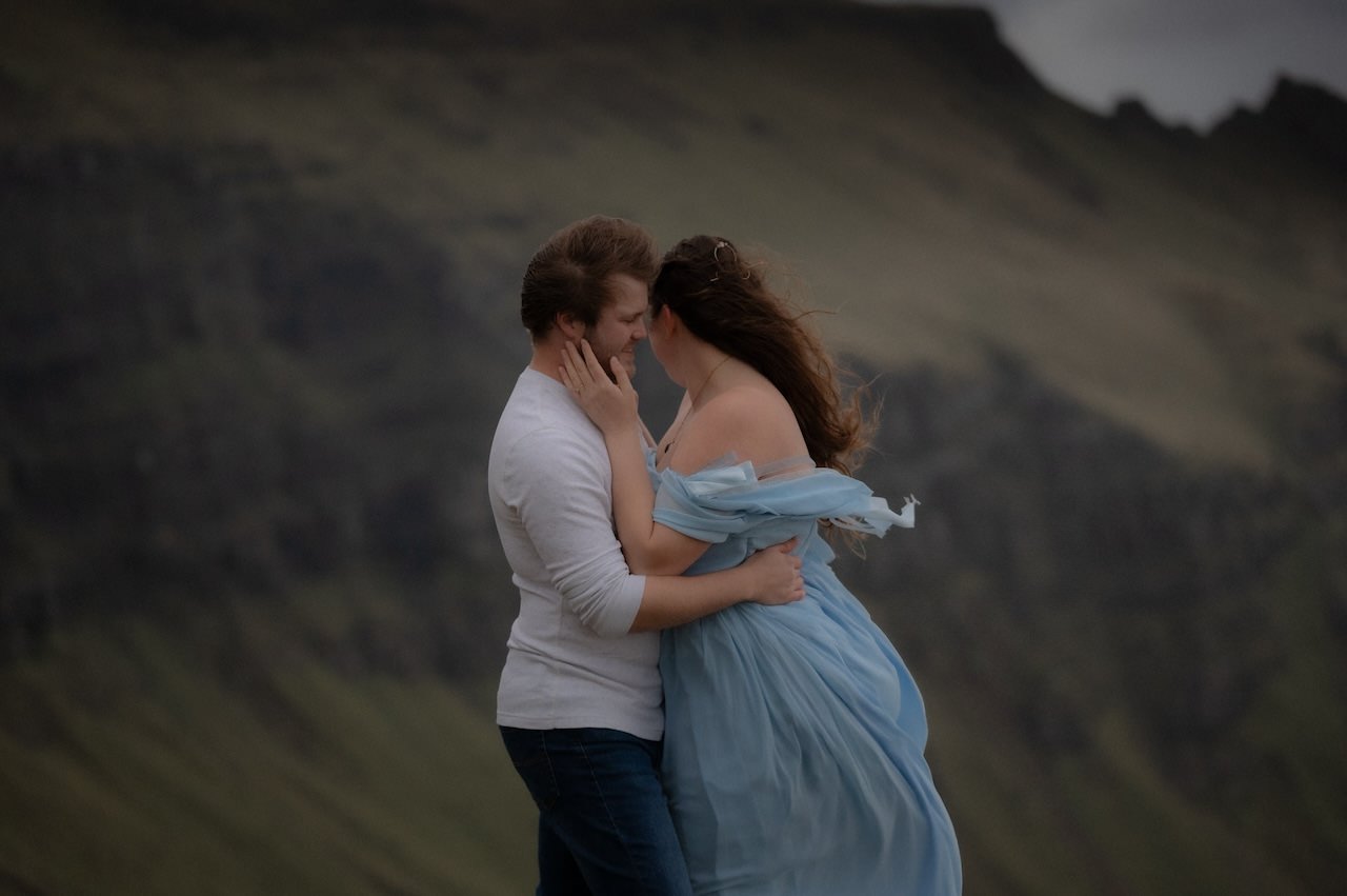 Isle of Skye Adventure Session - Maggie & Kyle 15 Old Man Storr Couple Adventure Session