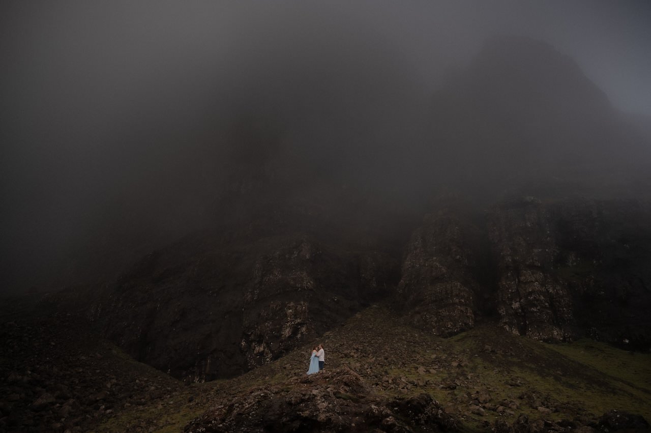 Isle of Skye Adventure Session - Maggie & Kyle 18 Old Man Storr Couple Adventure Session