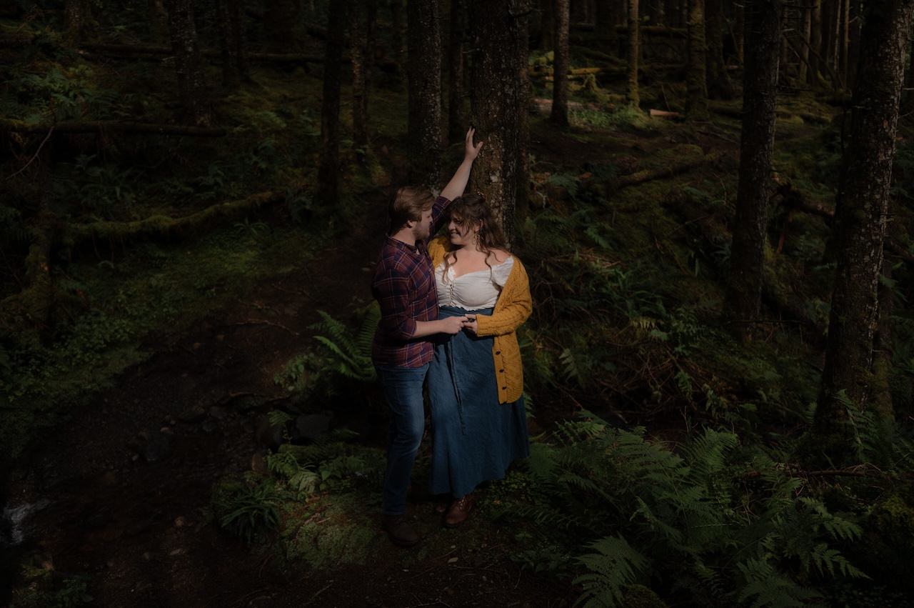 Isle of Skye Adventure Session - Maggie & Kyle 34 Woodland Isle of Skye Couple Session