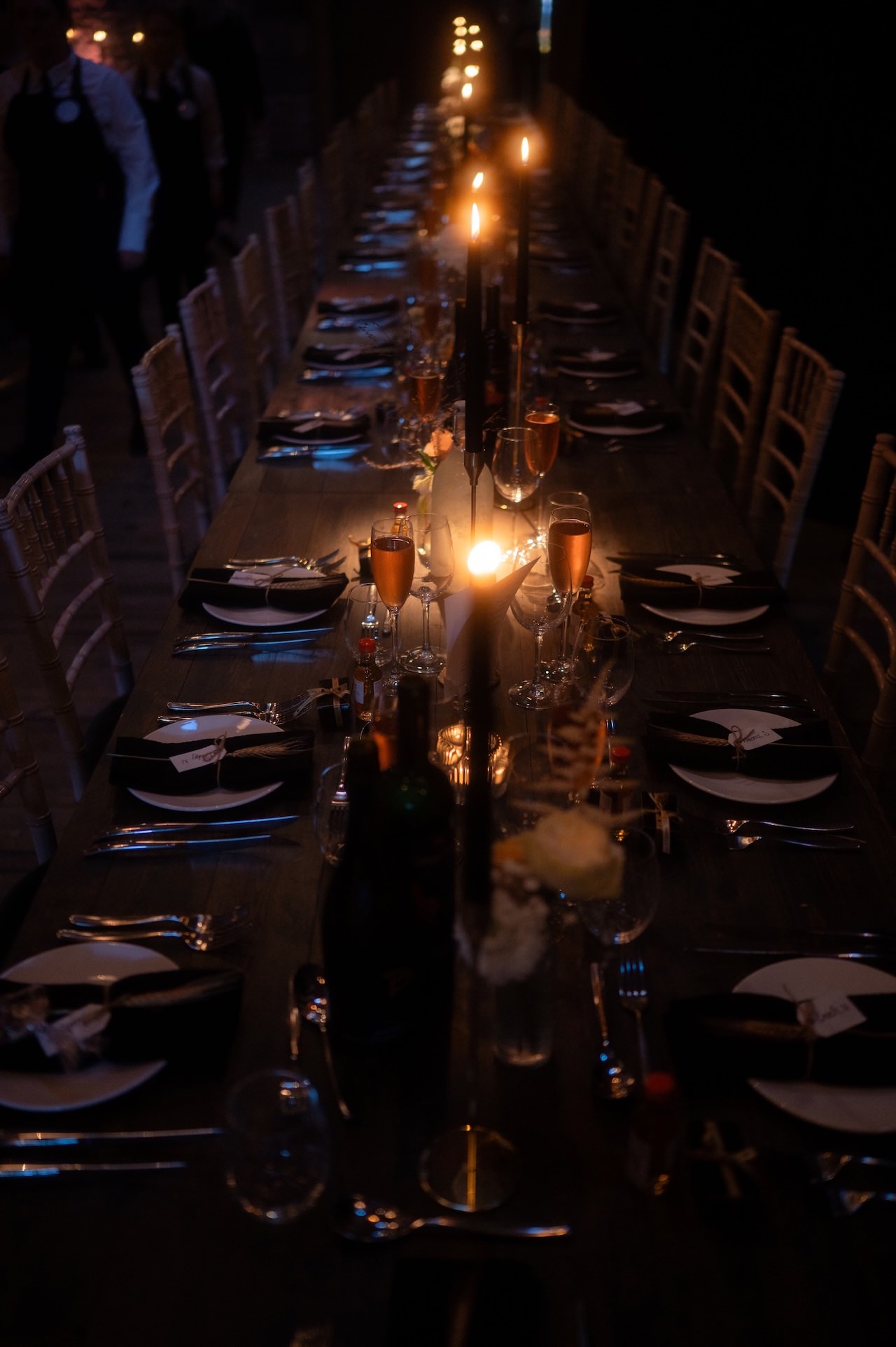 Perthshire Barn Wedding Venues - The Byre at Inchyra 37 The Byre at Inchyra Wedding Table Decor with candles