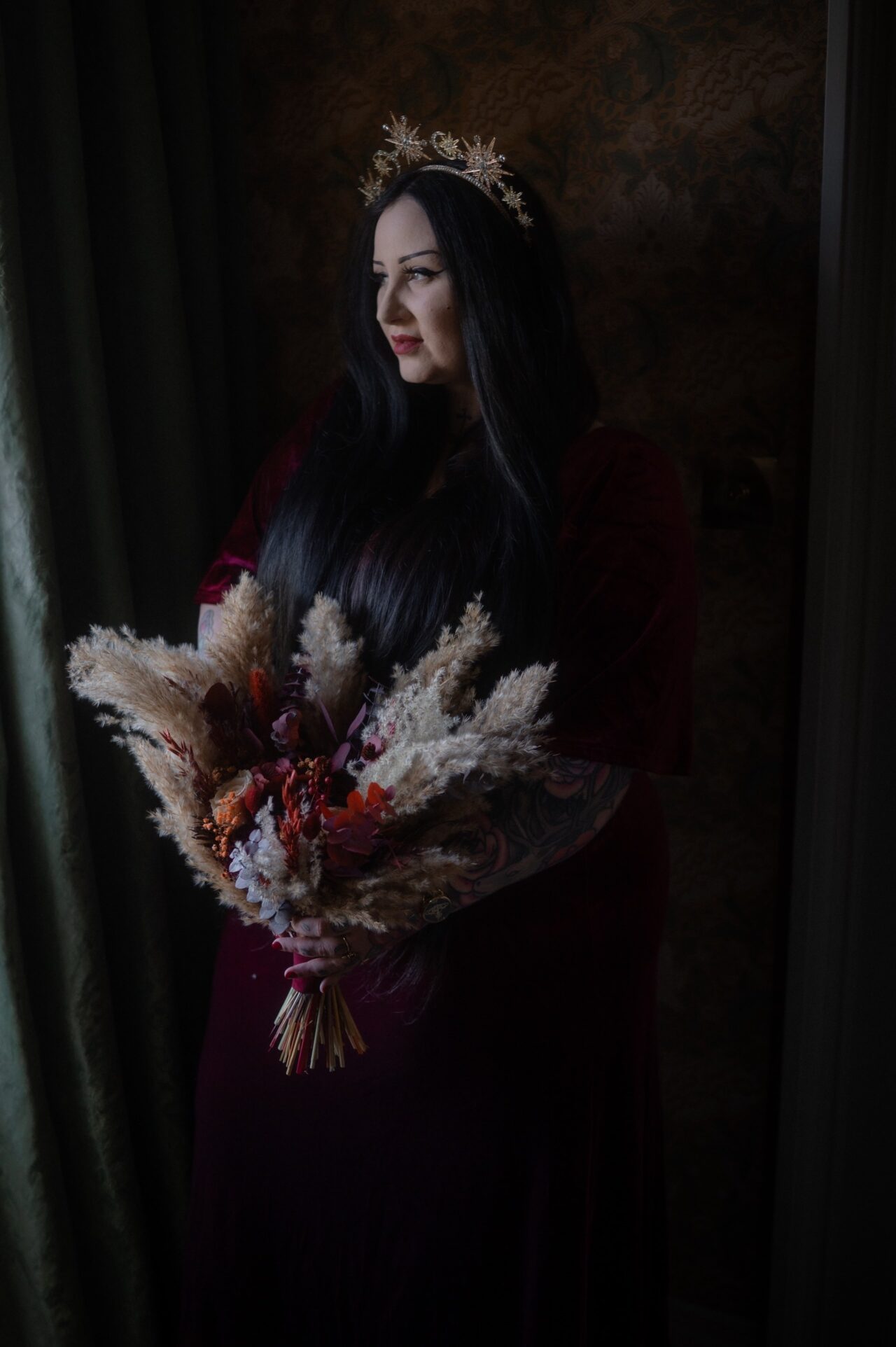 Cool, Alternative Elopement at Glenapp Castle, Scotland 8 Glenapp Castle Alternative Elopement Bride