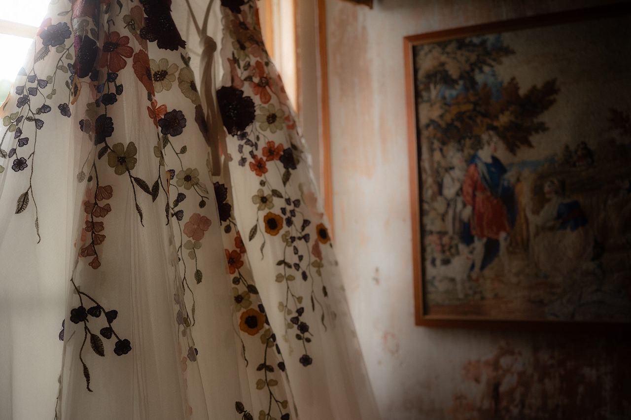 Neidpath Castle Wedding Dress