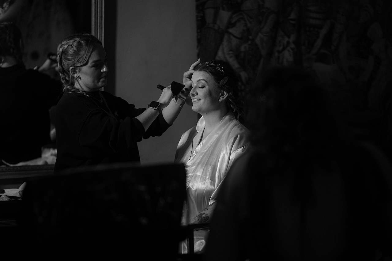 Neidpath Castle Wedding Bride Getting Ready 