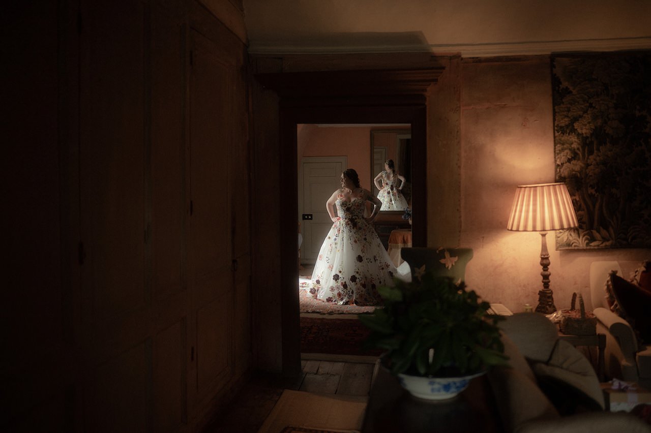 Medieval Neidpath Castle Wedding  Bride