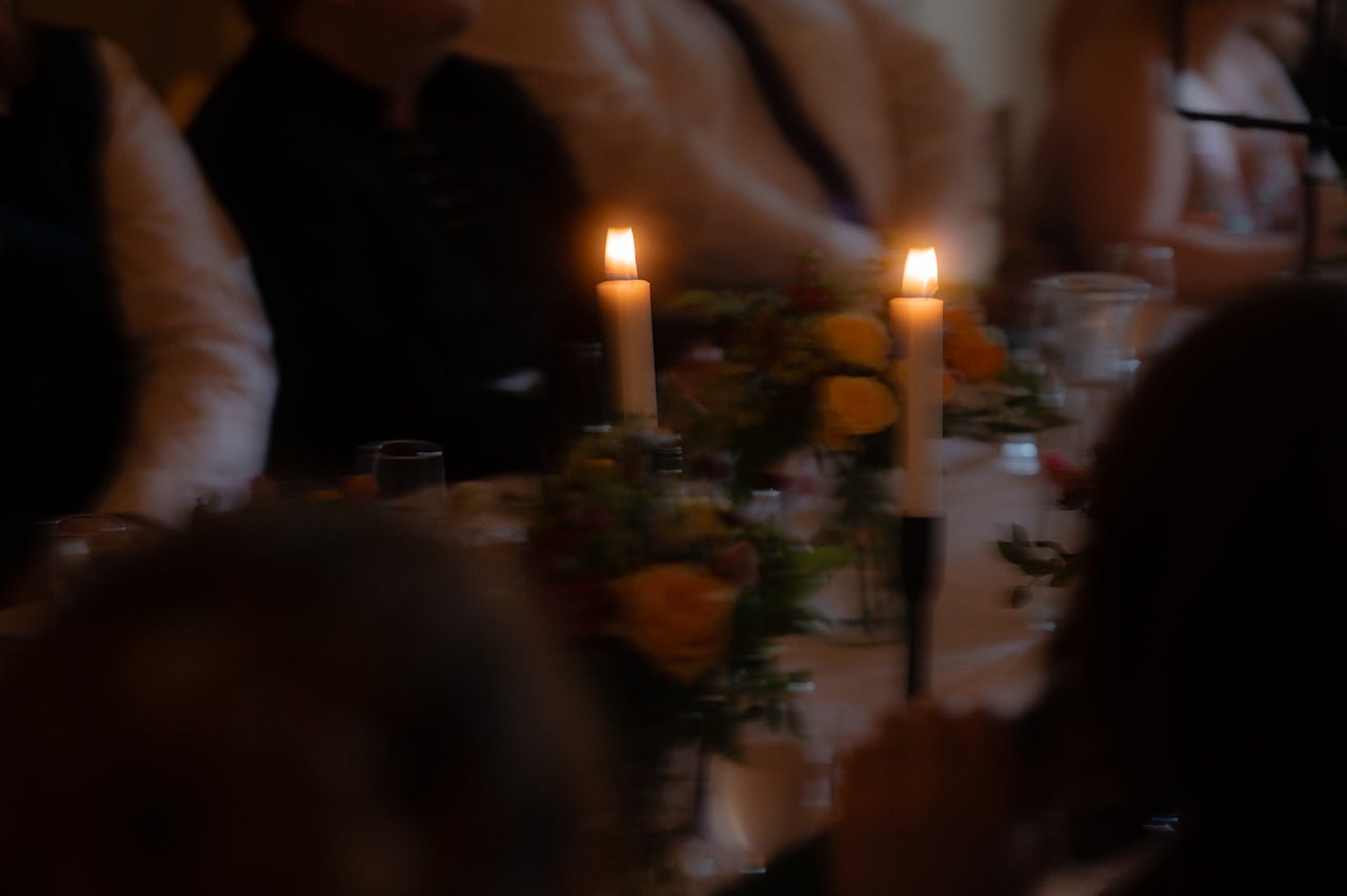 Neidpath Castle Wedding Candle Light