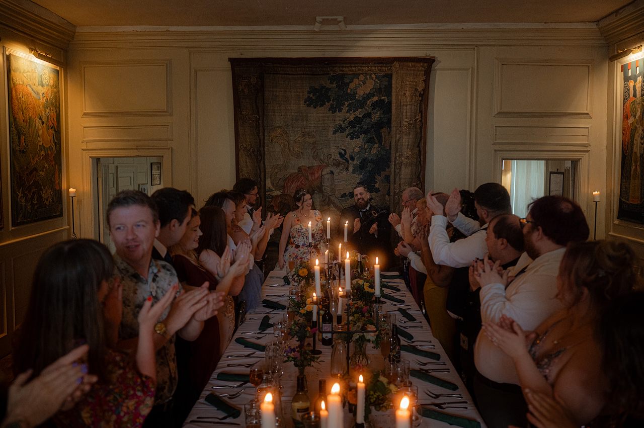 Neidpath Castle Wedding  Dinner