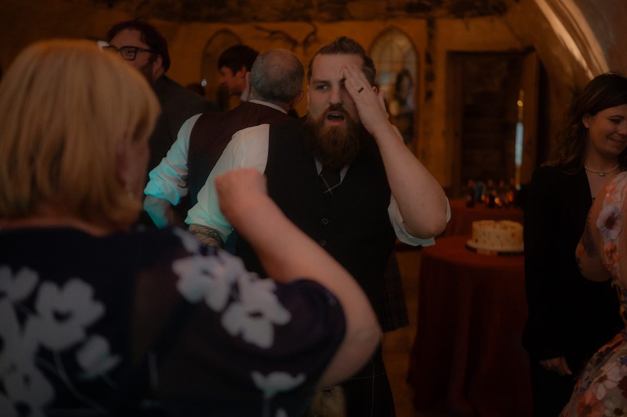 Neidpath Castle Wedding  Party Night