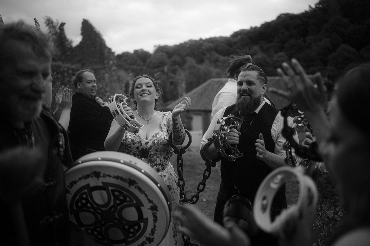 Neidpath Castle Clann An Drumma Tribal Music