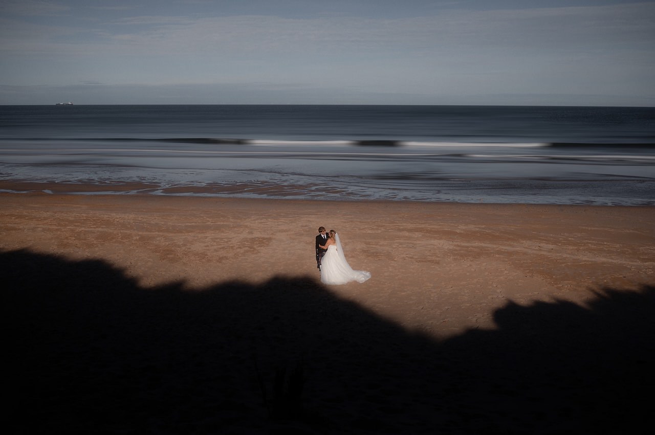 Bride and Groom beach session