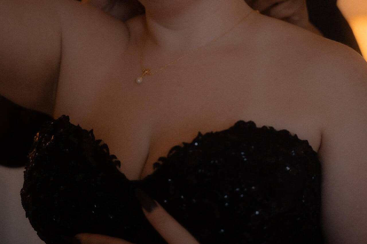 Gothic Style Black Dress Detail