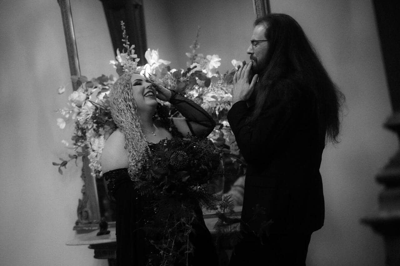 Dundas Castle Gothic Wedding First Look