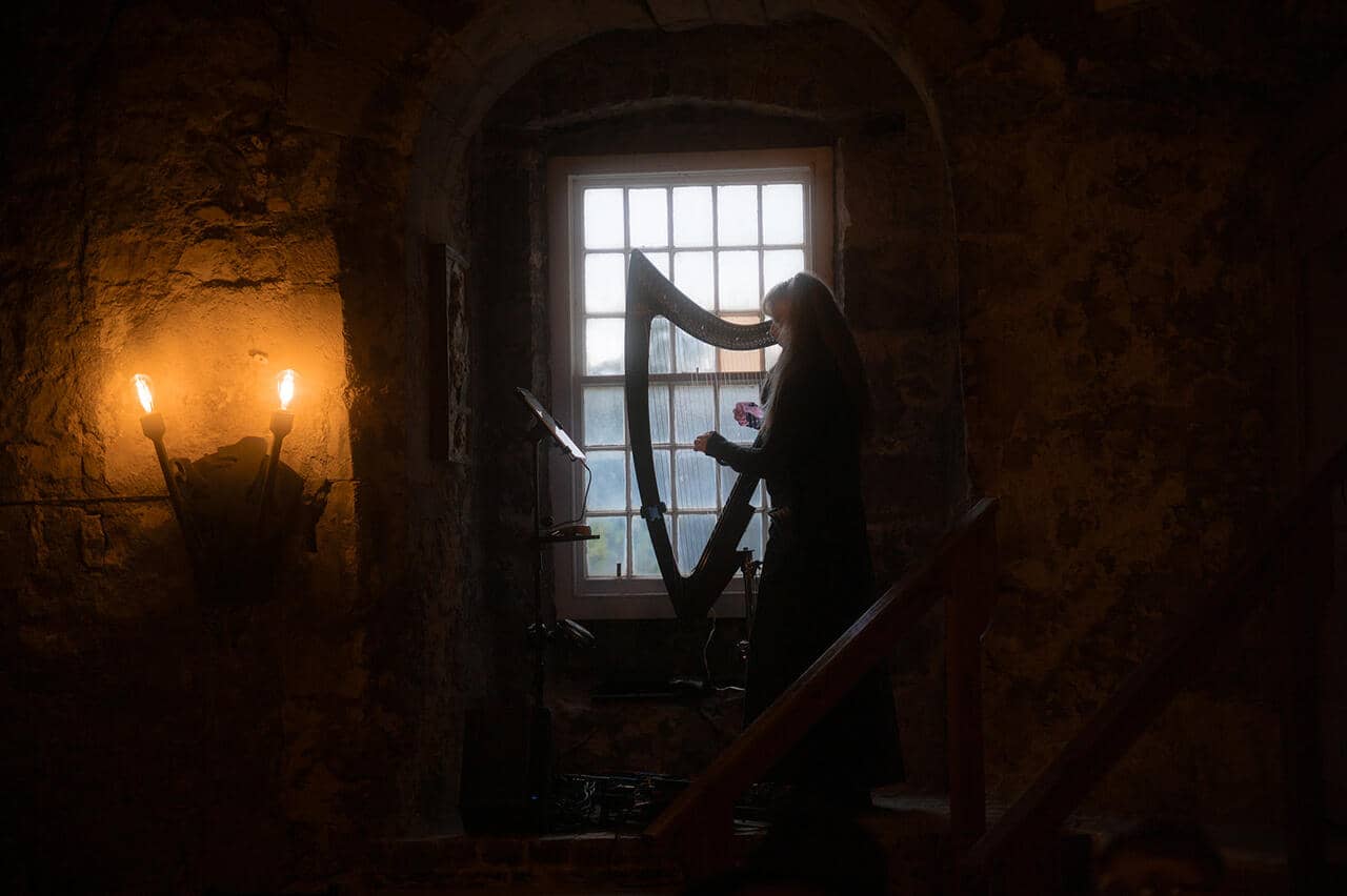 Dundas Castle Gothic Wedding Harp Music