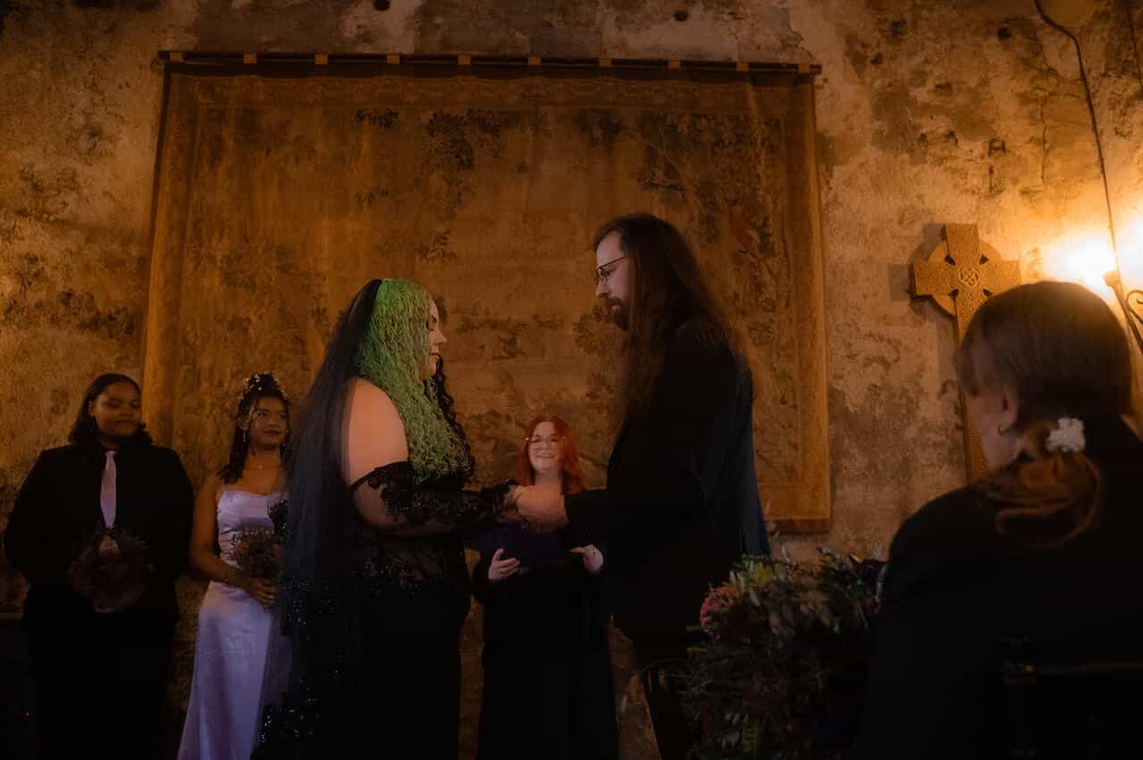 Dundas Castle Gothic Wedding Ceremony