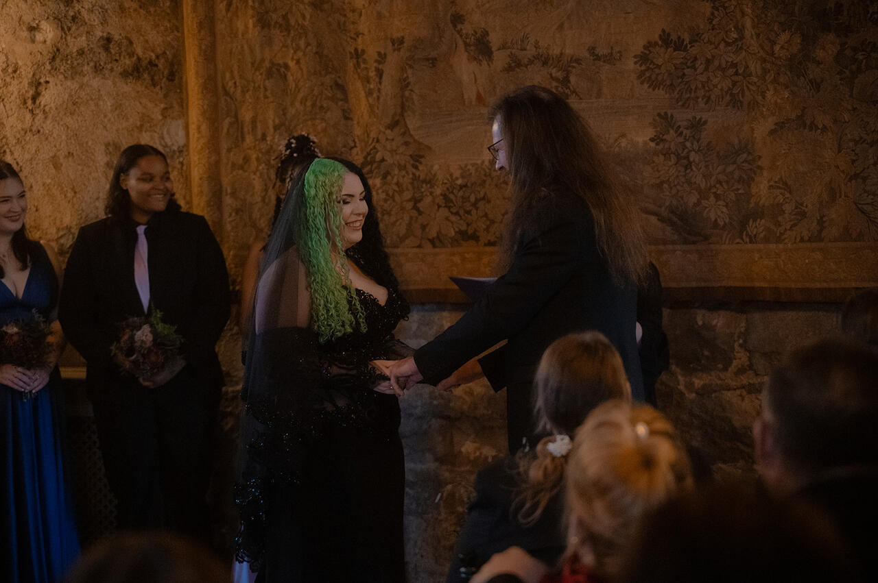 Dundas Castle Gothic Wedding Ceremony