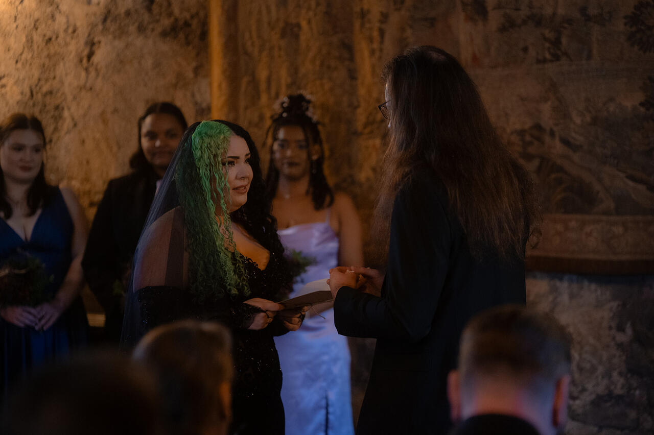 Dundas Castle Gothic Wedding Ceremony Vows