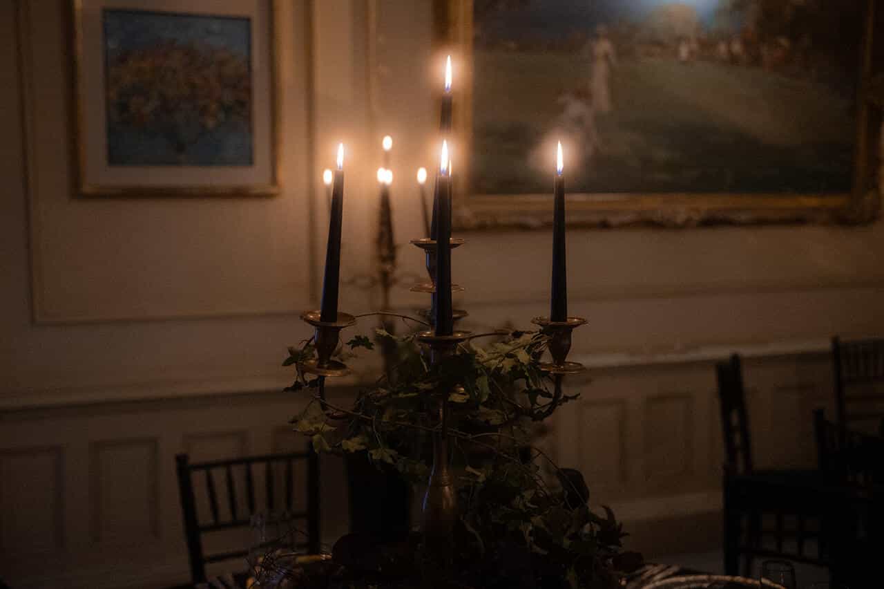 Gothic Wedding candle-light decor