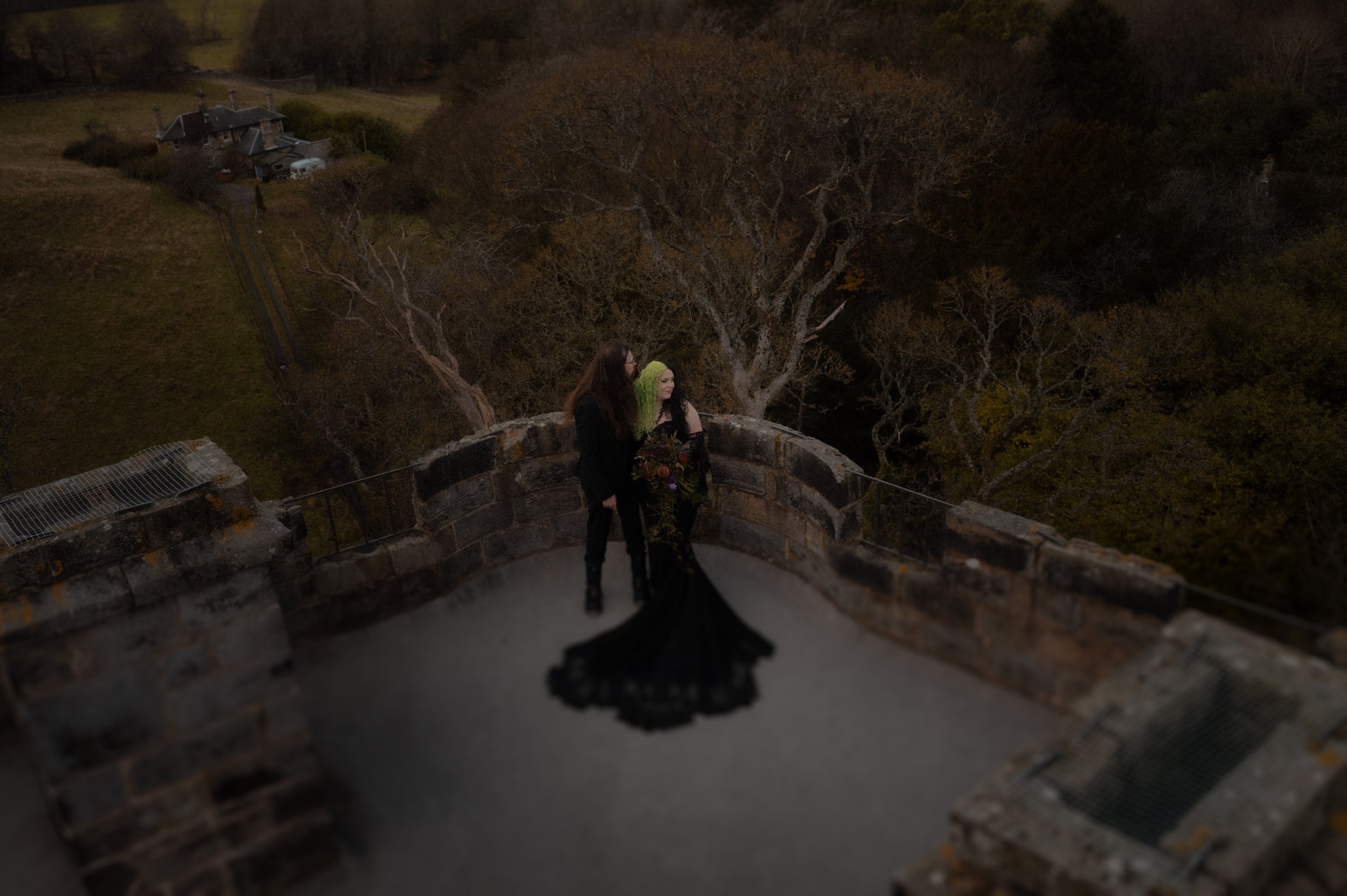 Gothic Wedding in Dundas Castle