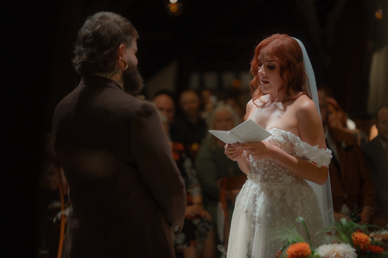 Rivington Hall Barn Wedding Ceremony