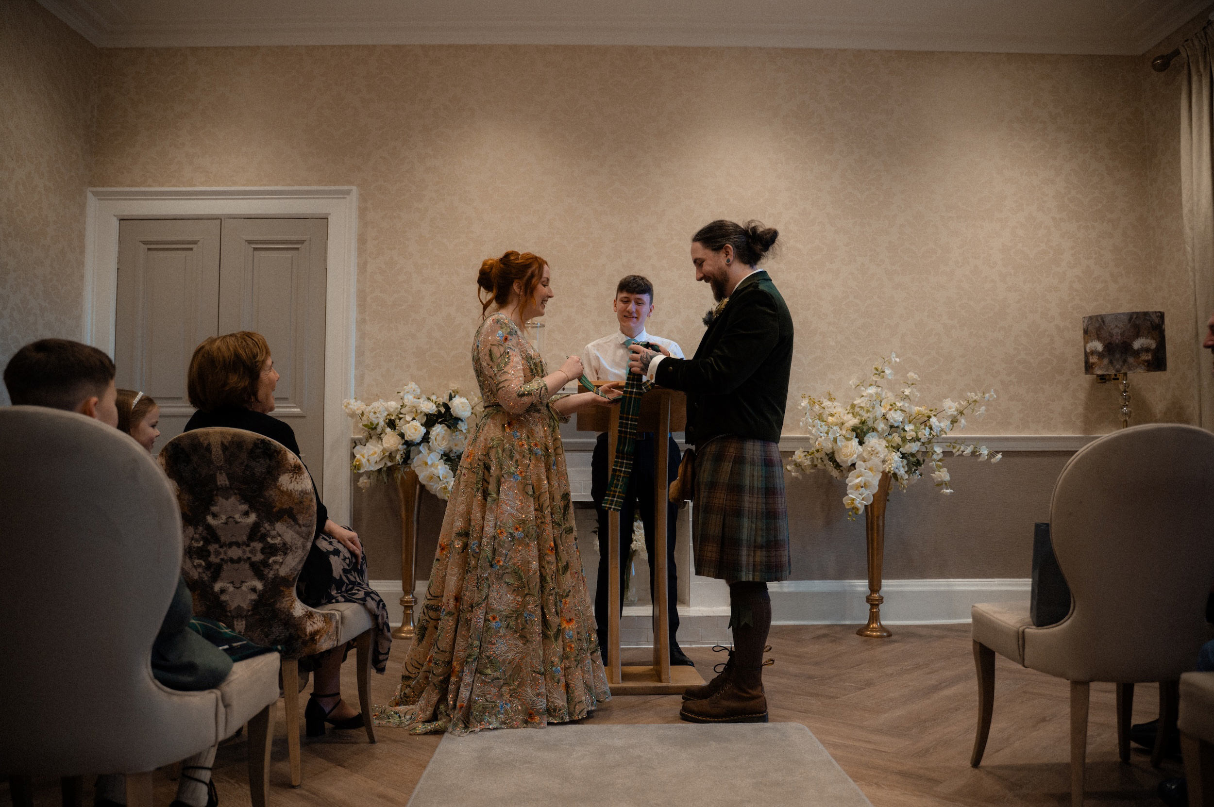 Small Edinburgh City Chambers Wedding