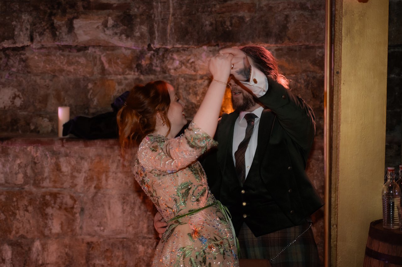 Planning a Small Edinburgh City Chambers Wedding 14 Edinburgh Wedding bride and groom first dance