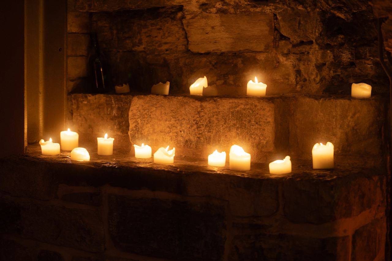 Planning a Small Edinburgh City Chambers Wedding 12 Wedding with candle light in The Rowantree Edinburgh