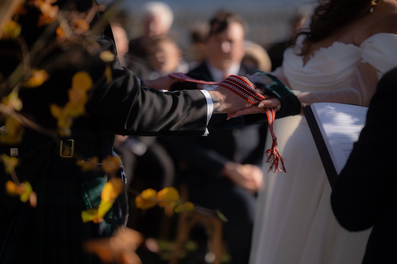 5 Reasons that make Venachar Lochside Venue Amazing for cosy, intimate weddings 16 Venachar Lochside wedding ceremony tie the knot