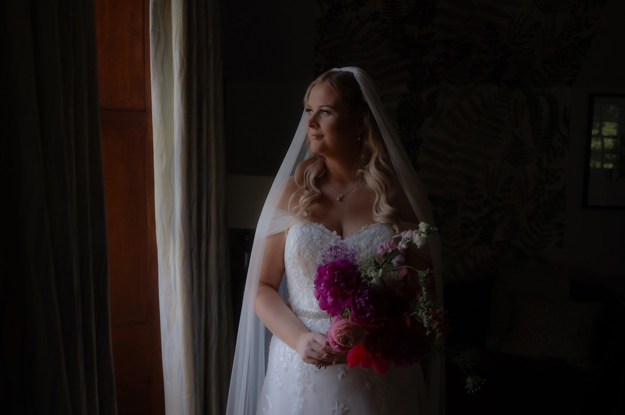 Beautiful Dunskey Estate Elopement - Scottish Castle Wedding Venue 5 Dunskey Estate Wedding Bride waiting for the ceremony