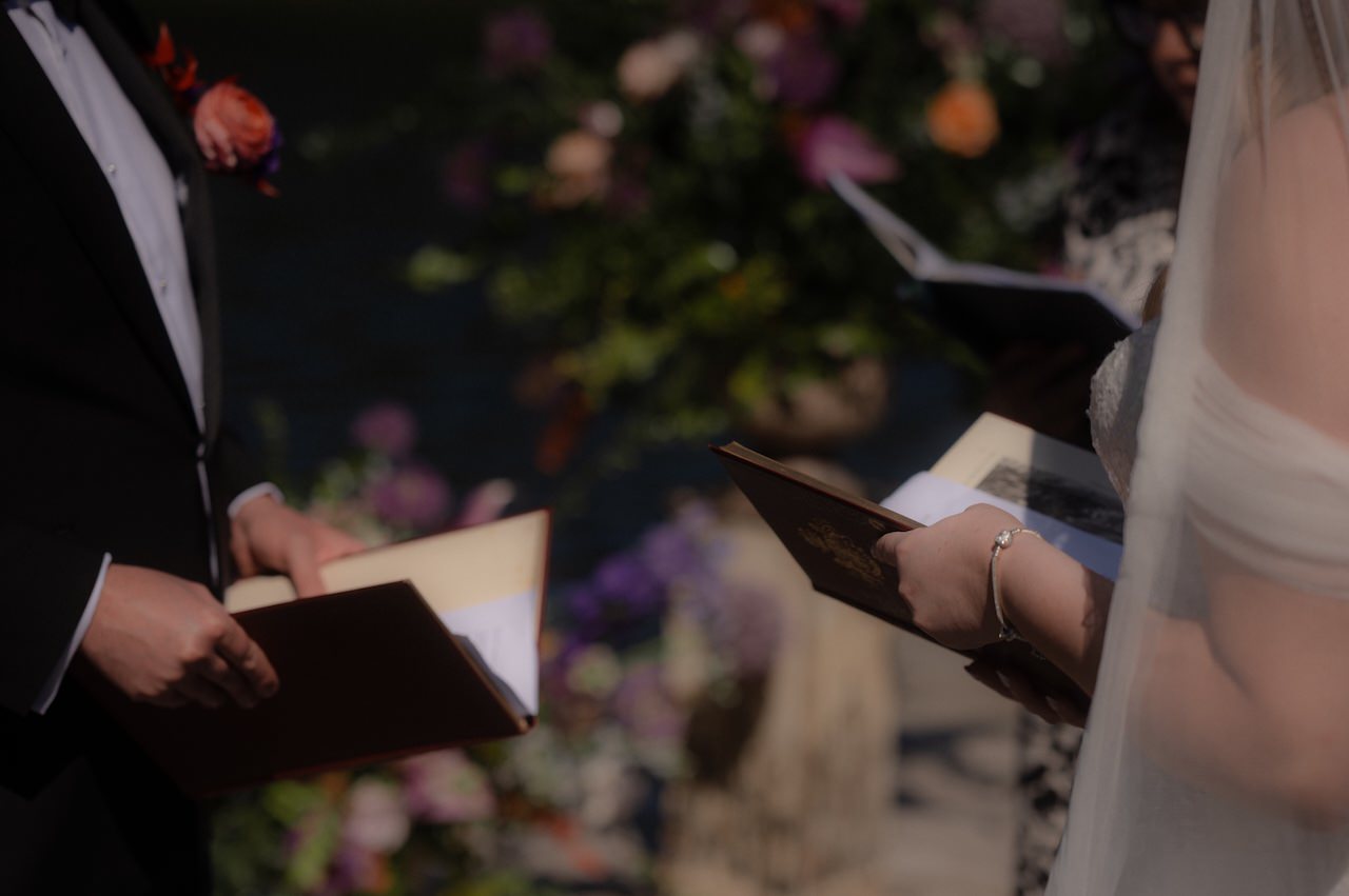 Beautiful Dunskey Estate Elopement - Scottish Castle Wedding Venue 11 Dunskey Estate Elopement - vows reading